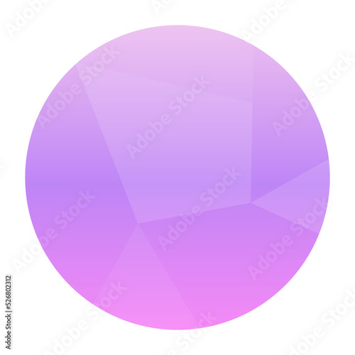 round gradient glass background 