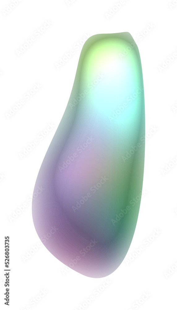 Colorful Chrome Metallic Abstract Shape Colorful Chrome Metallic Abstract Shape