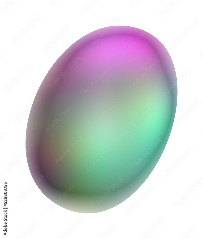 Colorful Chrome Metallic Abstract Shape Colorful Chrome Metallic Abstract Shape
