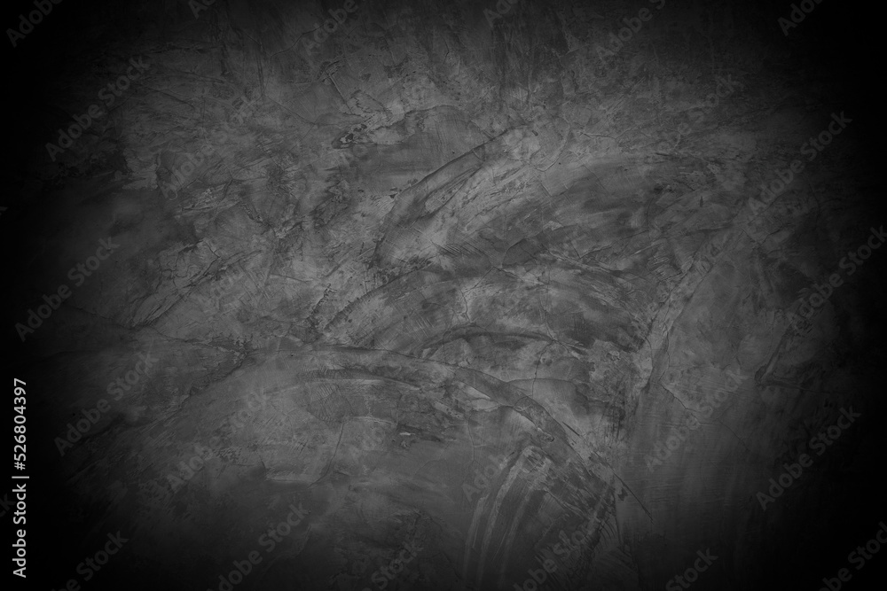 Naklejka premium Old wall texture cement dark black gray background abstract grey color design are light with white gradient background.