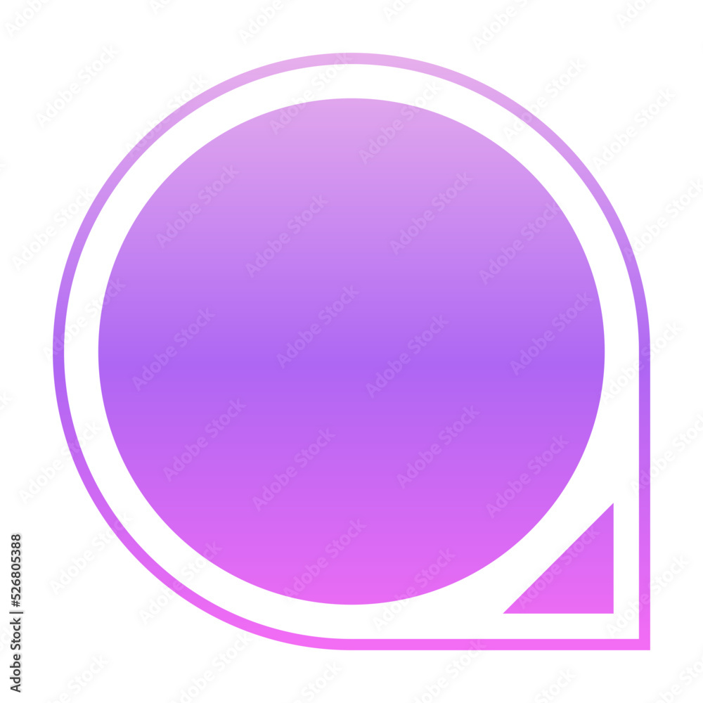 gradient infographic round text box
