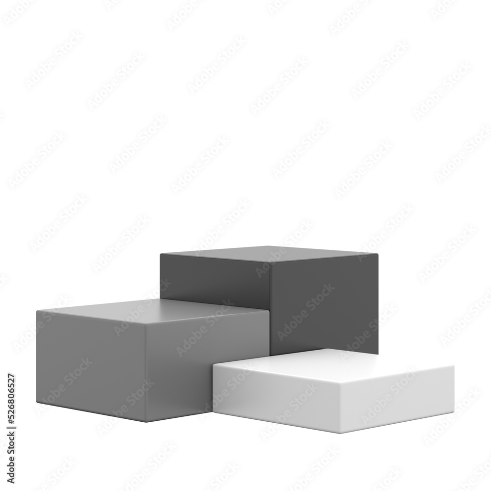 Fototapeta premium Display stand. Product display. 3D element.