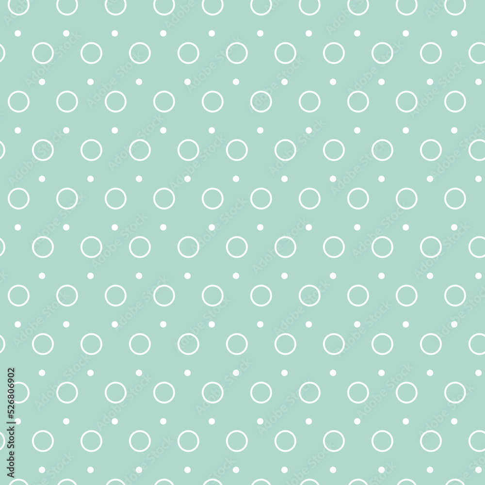 Circle dot green mint pastel speckled polka dot seamless pattern for design