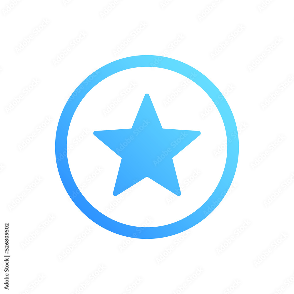 Fototapeta premium Bonus Point Star Color Vector Icon