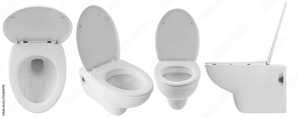 bathroom furniture concept, toilet