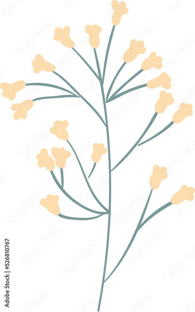 Branches with fruits and flowers of orange, pomegranate, lemon, peach in the night garden Branches with fruits and flowers of orange, pomegranate, lemon, peach in the night garden