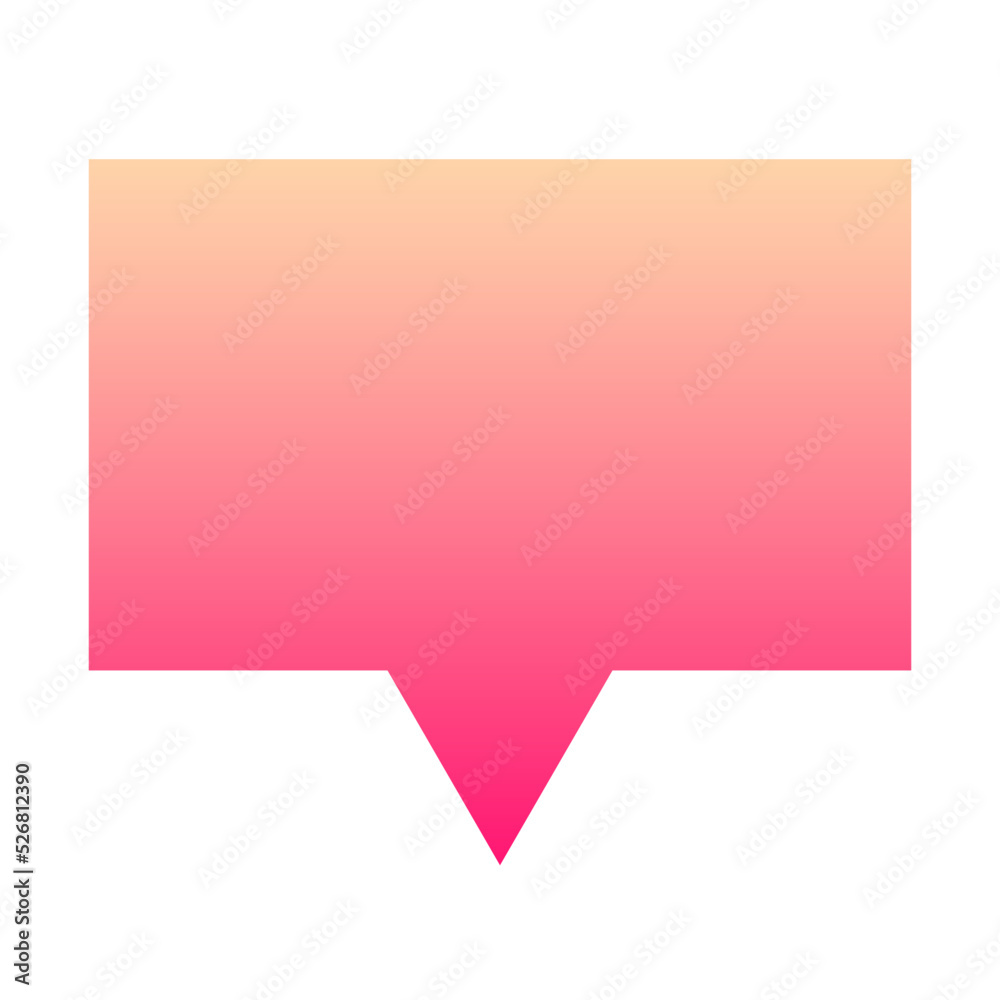 gradient speech bubble
