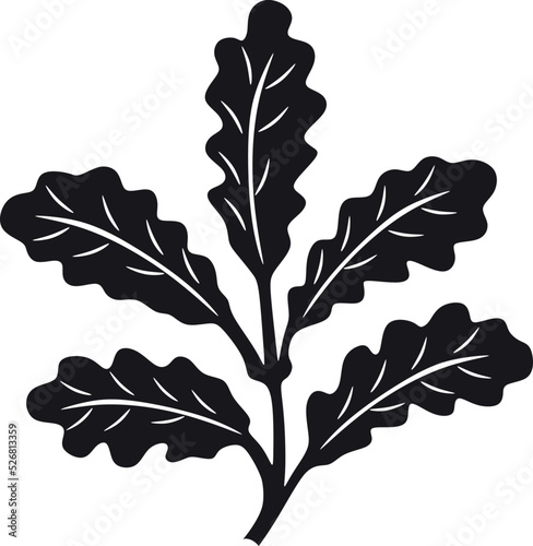 pine leaves logo black design handmade vector