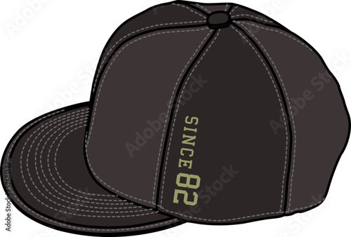 Side view basketball cap cartoon