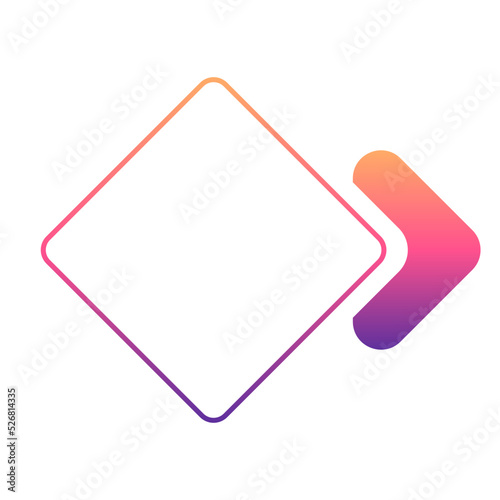 gradient pointing arrow
