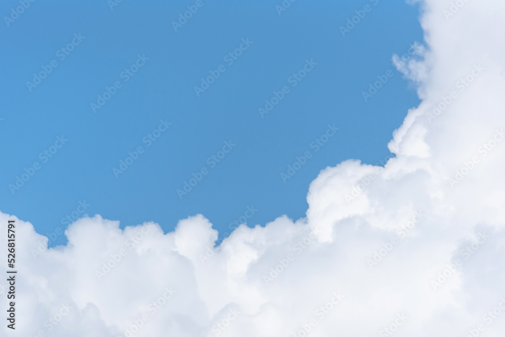 Close up of big clouds on day light, Clear blue sky and fluffy soft white cloud with copy space, Nature abstract background image Close up of big clouds on day light, Clear blue sky and fluffy soft white cloud with copy space, Nature abstract background image