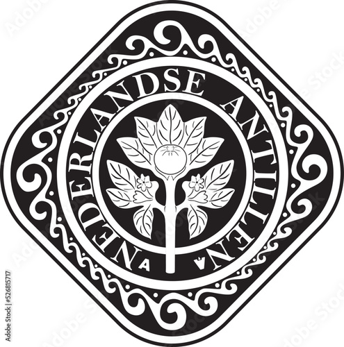 Netherland coin 50 cent 2010 vector design holland money