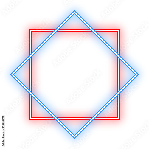 square neon frames
