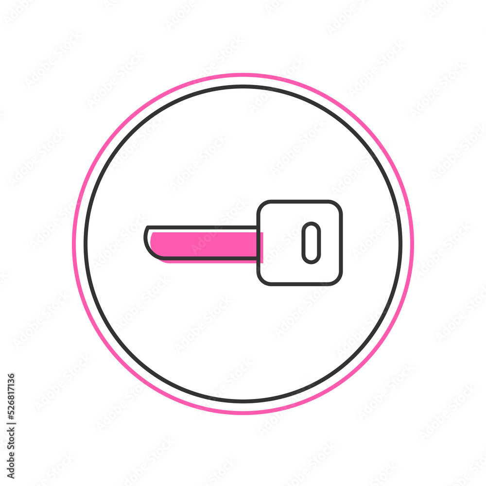 Filled outline Key icon isolated on white background. Vector Filled outline Key icon isolated on white background. Vector