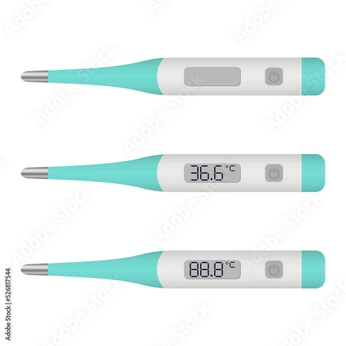 Electronic thermometer. Clinical digital thermometer.