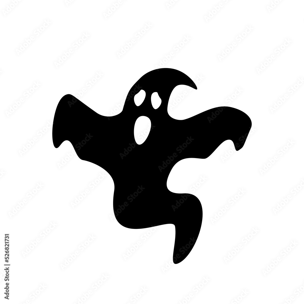 black ghost halloween
