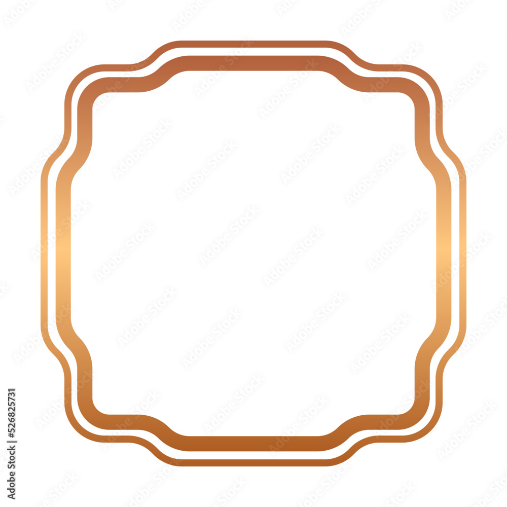 bronze abstract frame border
