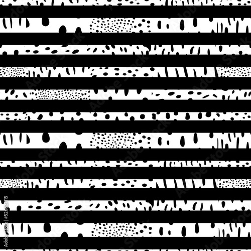 Abstract horizontal monochr...
