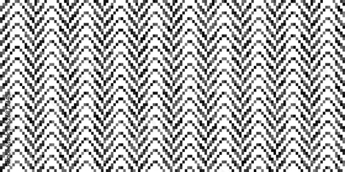 Abstract chevron striped pattern seamless texture Monochrome background Geometric Illustration Pixel art style