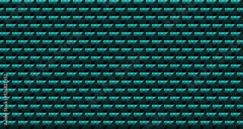Cyan blue Geometric grid ba...