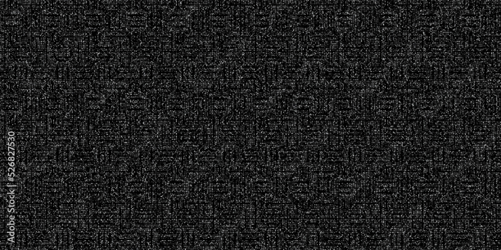 Monochrome dark geometric grid background Modern black abstract noise texture