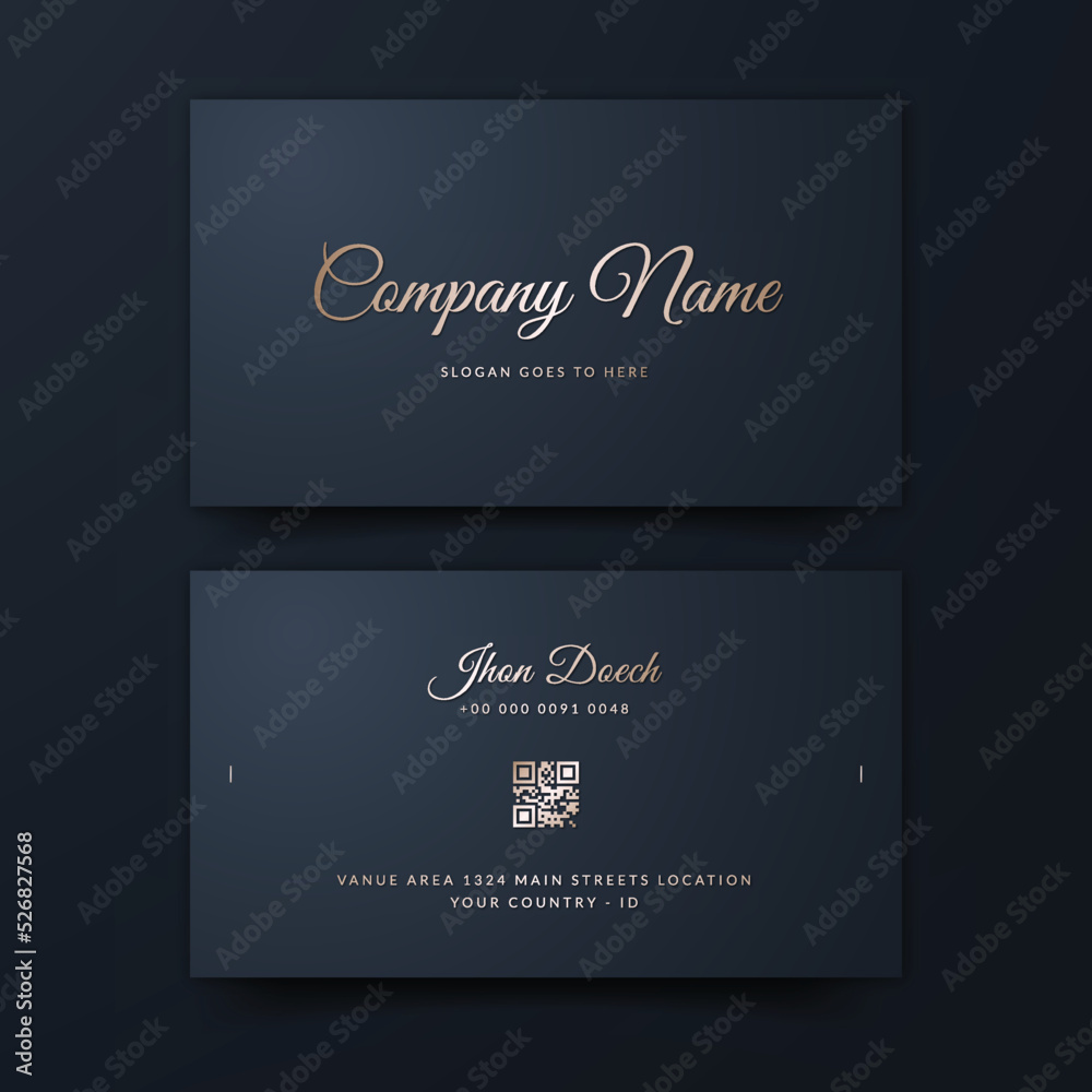 Luxury Business Card Editable Template	
