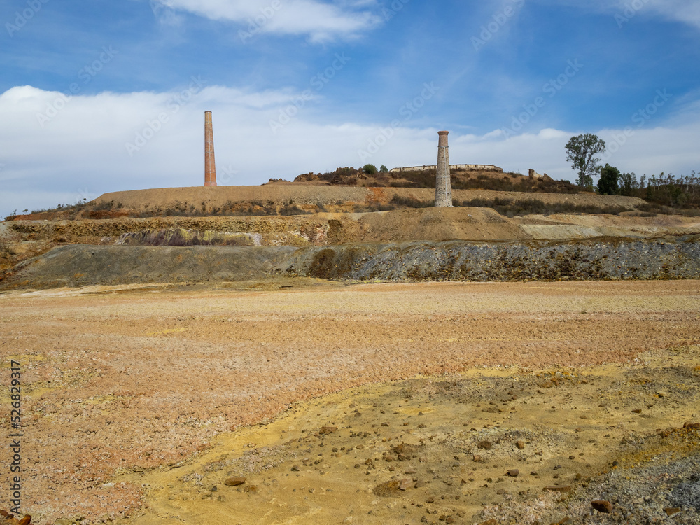 Polluted soil of Mina de São Domingos