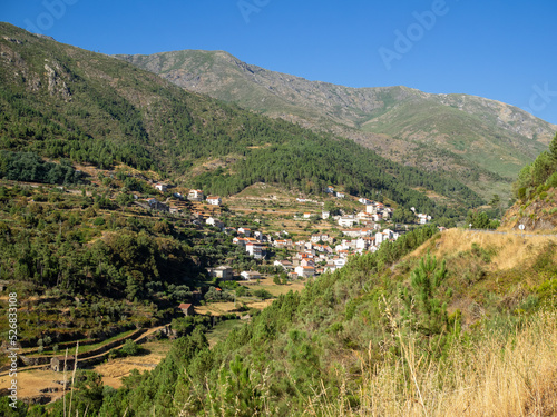 Loriga hamlet in the slopes of Serra da Estrela, Portugal photo