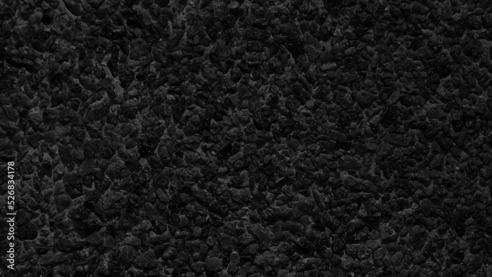 Black texture of stone wall Black texture of stone wall