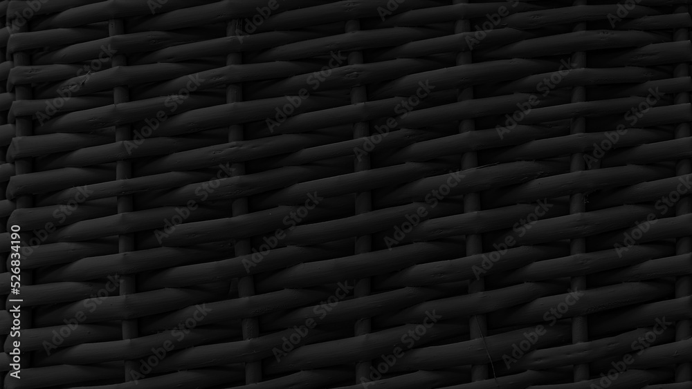 Fototapeta premium Straw weaving texture closeup Handcraft woven