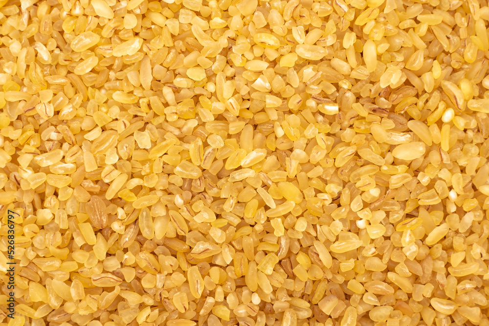 Bulgur wheat background. bulgur wheat texture. View from above Bulgur wheat background. bulgur wheat texture. View from above