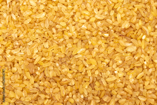 Bulgur wheat background. bulgur wheat texture. View from above