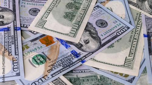 Wallpaper Mural Background of US Currency banknotes Financial concept Money background Hundred dollar bills Torontodigital.ca