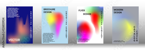 Artistic covers design. Creative fluid colors backgrounds. Set of abstract covers