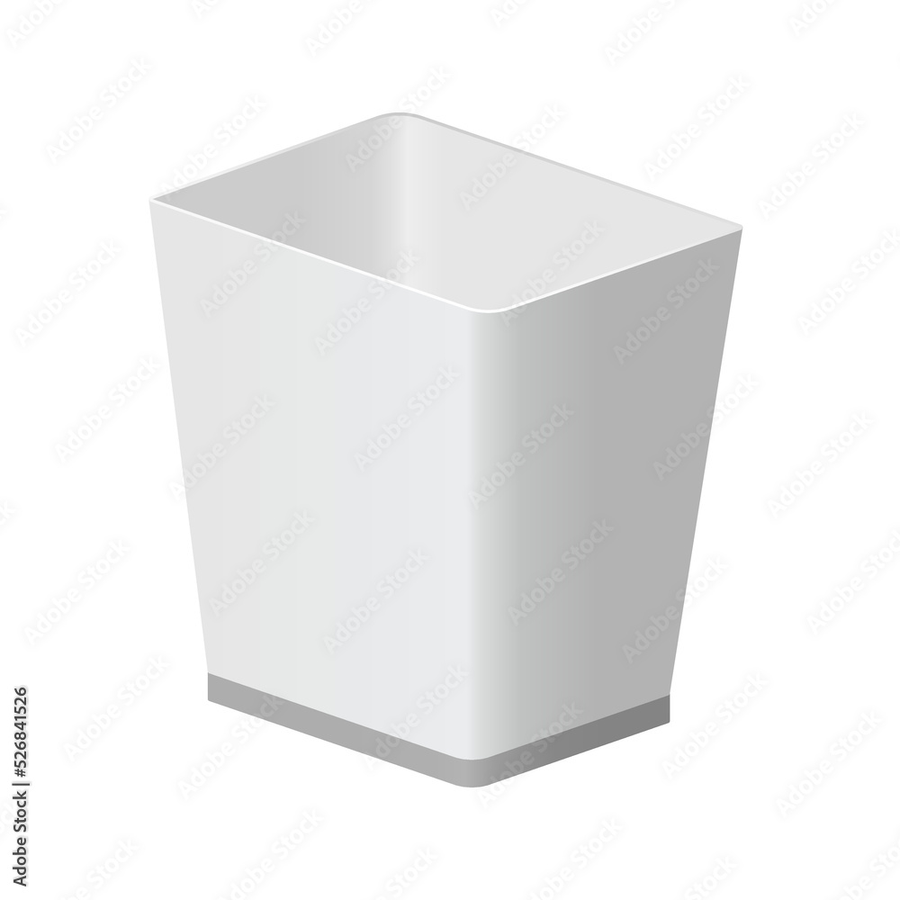 Trash bin or basket icon isolated on white background Trash bin or basket icon isolated on white background