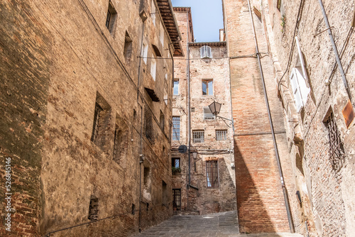 Fototapeta Naklejka Na Ścianę i Meble -  Beautiful view of Siena in Tuscany. Siena Palio day.