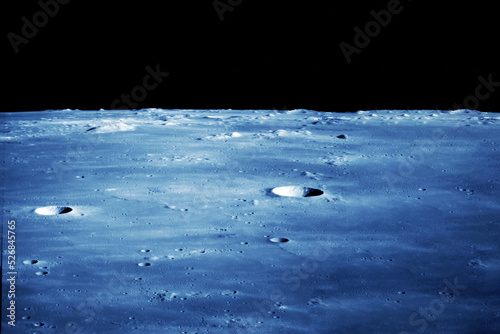 View of the surface of the moon.Elements of this image furnished by NASA