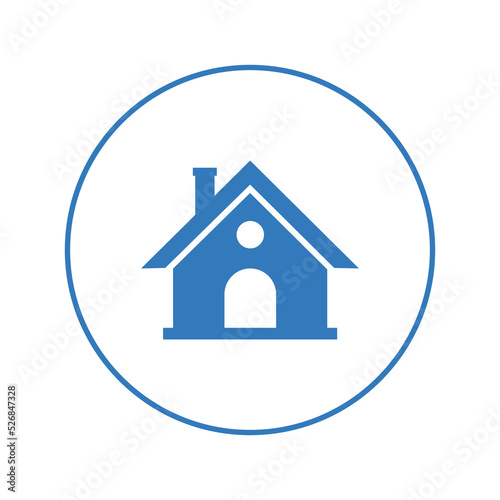 Real estate property house icon | Circle version icon |