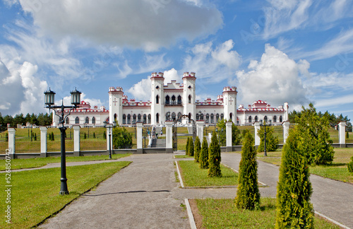 North-east facade of the Puslovsky Palace (Kossovo Castle). Kossovo. Ivatsevichi district. Brest region. Belarus photo