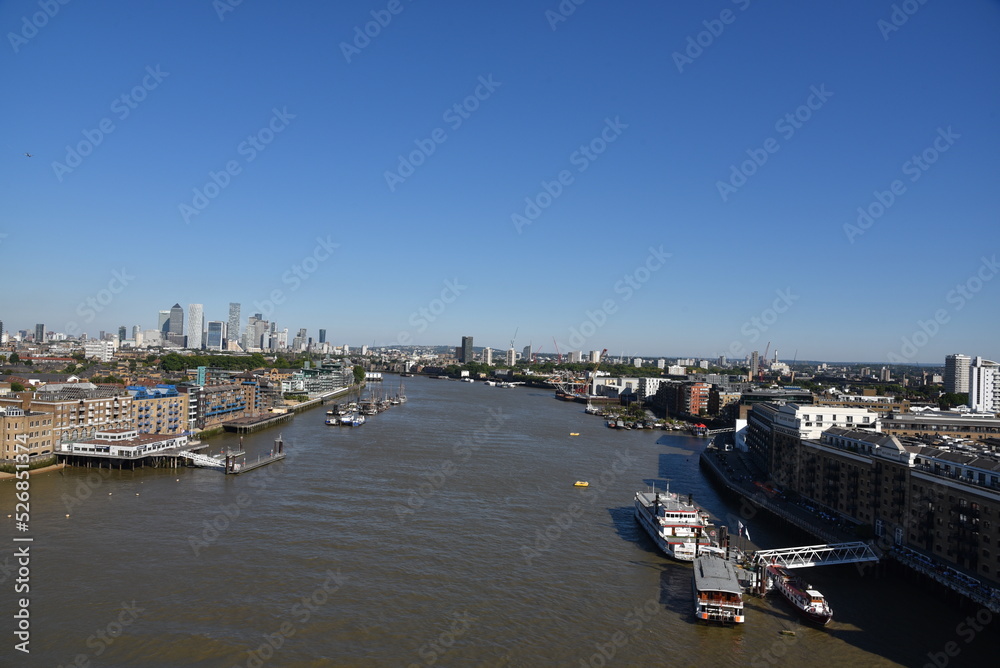 A nice view of Thames from Tower Bridge.