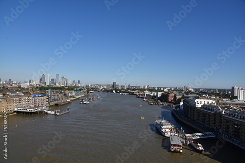 A nice view of Thames from Tower Bridge.