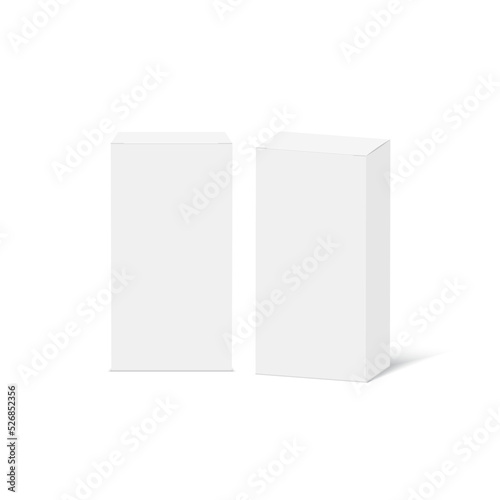 White blank cardboard package boxes mockup.   © Azad Mammedli