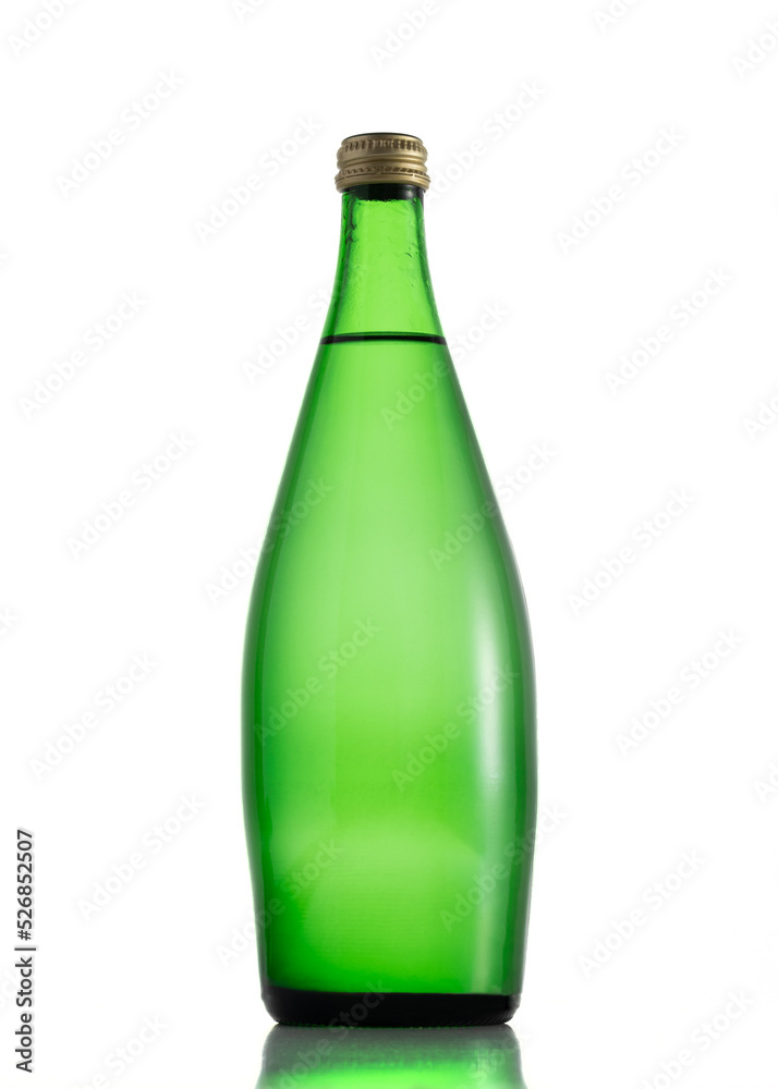 green bottle isolated on white green bottle isolated on white