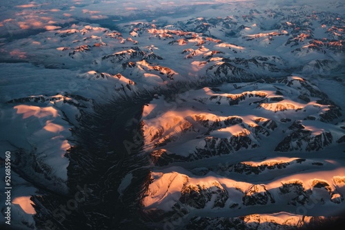 sunrise over the mountains