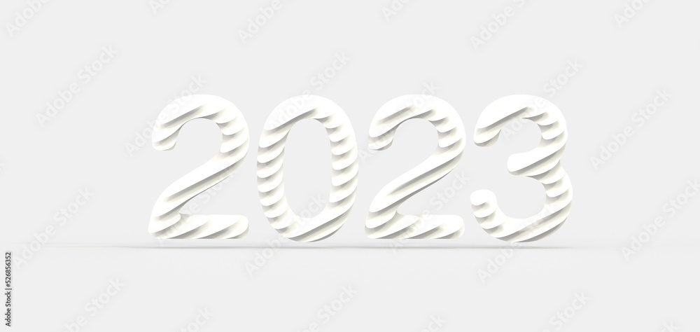 Obraz premium 2023 text flyer design on graphic