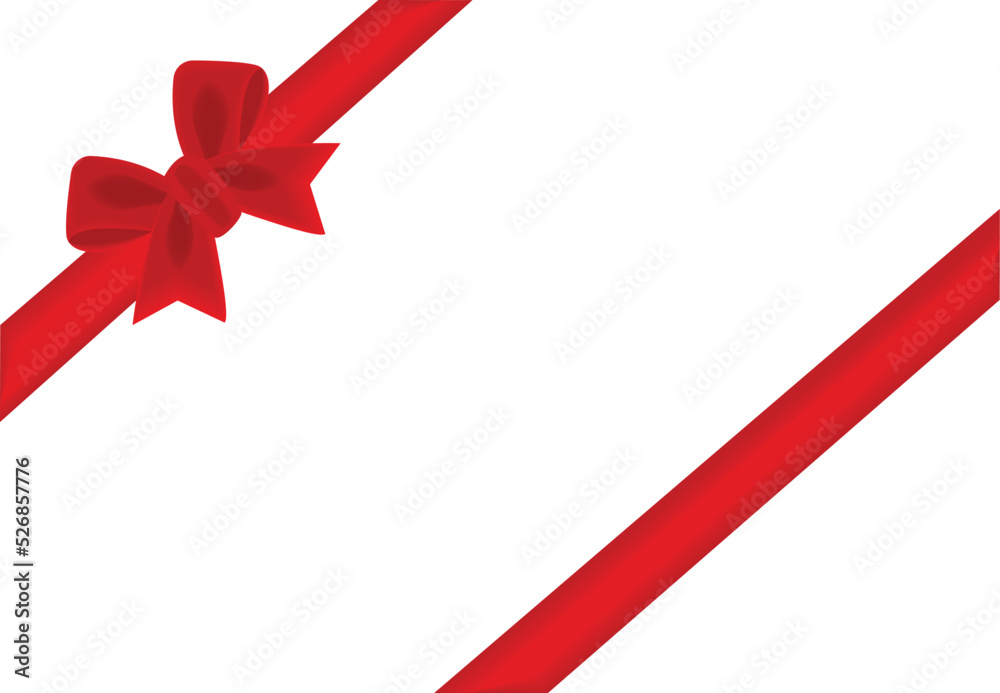 Red bow. Red gift bow for cards, presentations, christmas, new year, valentines day, march 8, womens day and birthday Red bow. Red gift bow for cards, presentations, christmas, new year, valentines day, march 8, womens day and birthday
