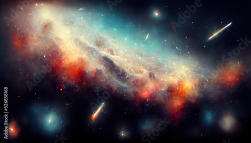 Colorful galaxy photo