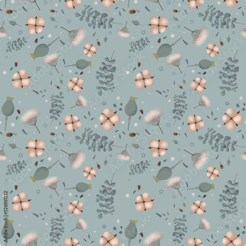 seamless pattern with flowers