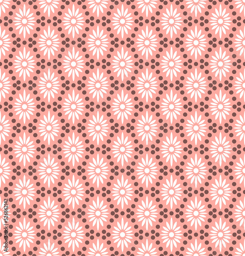 Seamless flowers pattern, small floral print.