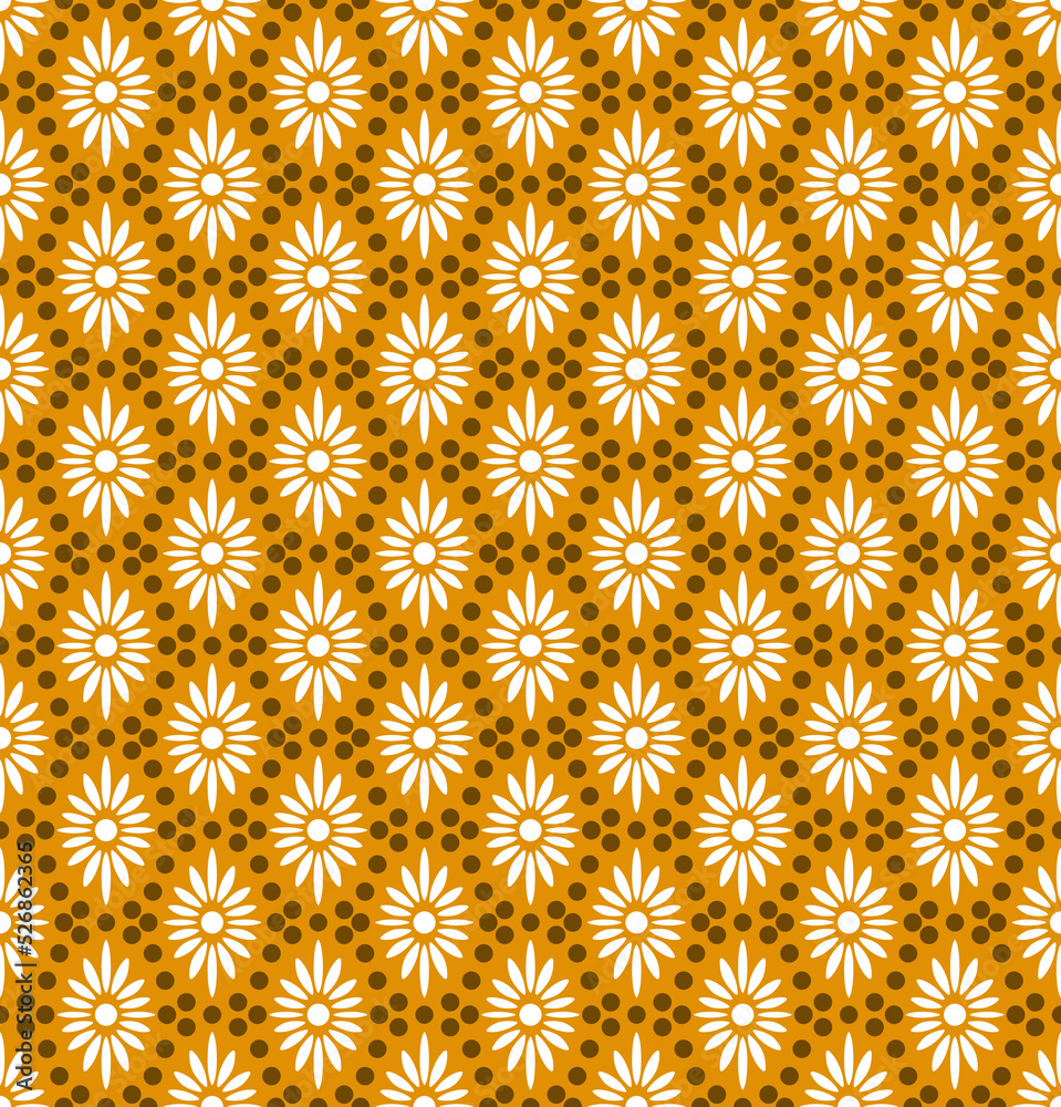 Seamless flowers pattern, small floral print.